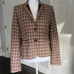 Escada Sport Plaid Wool Jacket